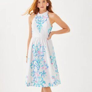 Lilly Pulitzer Gianne Midi Dress Resort white Size 4